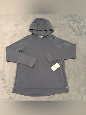 Free Fly Sweater Womens XS Storm Cloud Gray Bamboo Lightweight Hoodie